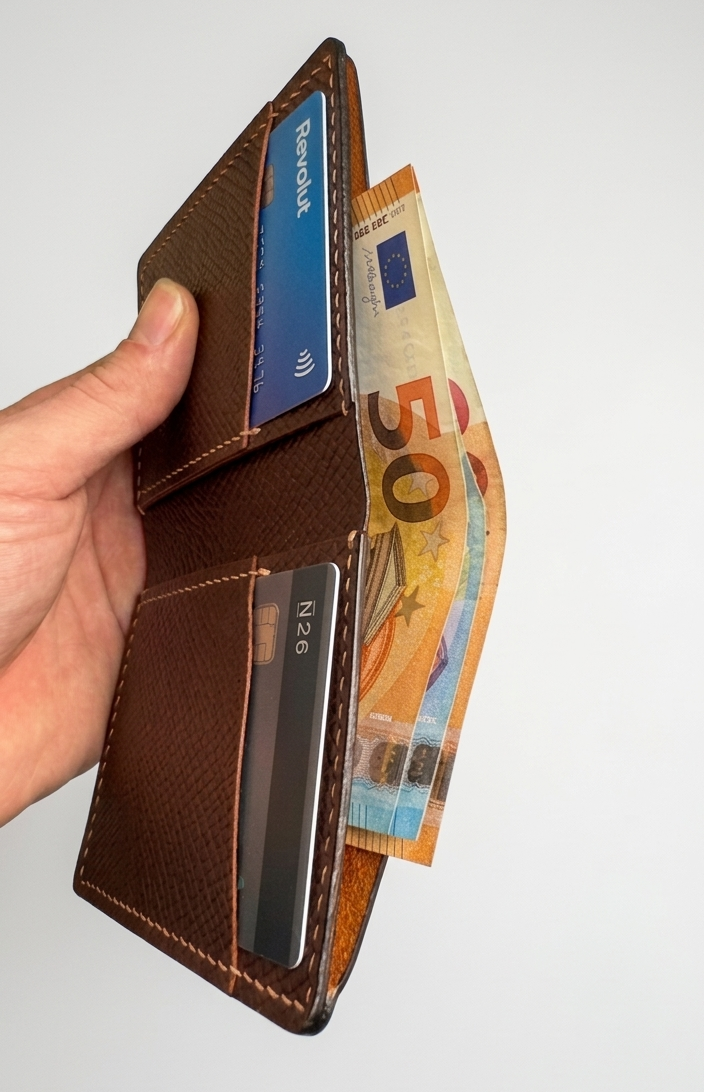 Slim Handmade Leather Bifold Wallet | ZORELIAN
